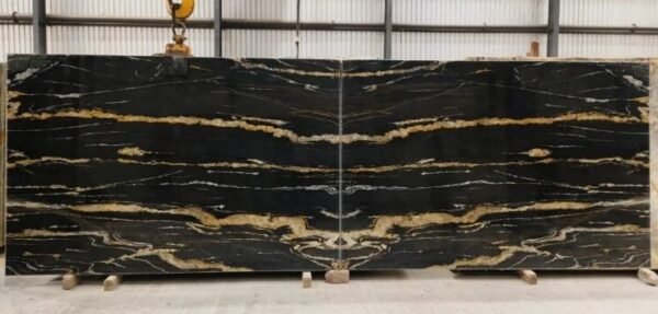 Kwartsiet keukenblad Black fusion