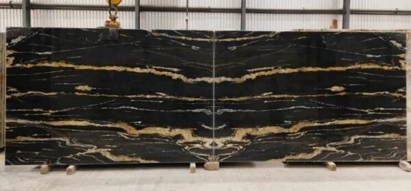 Kwartsiet keukenblad Black fusion