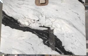 Panda White Kwartsiet Natuursteen keukenblad